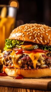 Burger with Melted Cheese Recipe