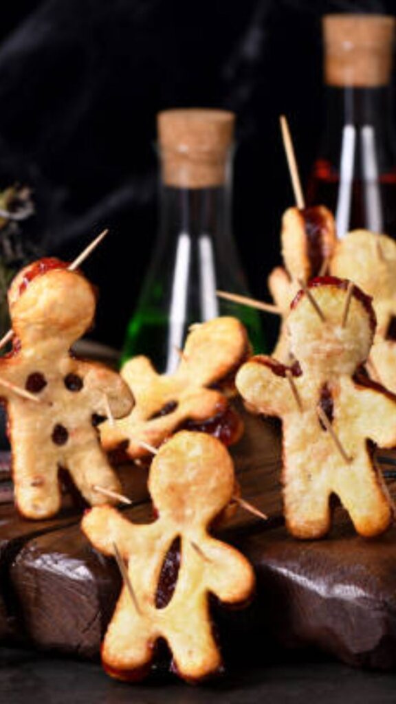 Easy Puff Pastry Voodoo Dolls with Honey Fake Blood